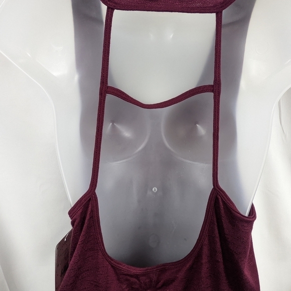 Whisper Open Back Tank Dark Wine NWT Sz L - Picture 4 of 6